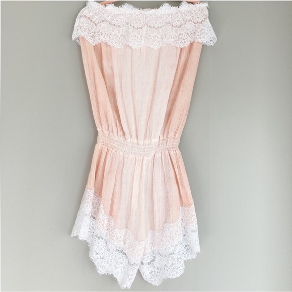 MUCHE & MUCHETTE**Nude Bounty Romper w/Lace**One Size $199 - Picture 8 of 10
